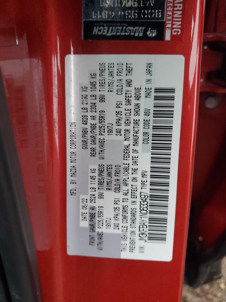 2022 Mazda Cx-5 VIN: JM3KFBAY1N0633497 Lot: 93323945