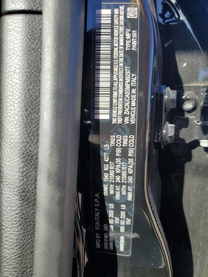 2021 Jeep Renegade Sport VIN: ZACNJCAB5MPM92977 Lot: 89694445