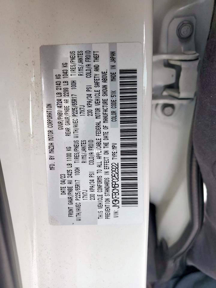 2023 Mazda Cx-5 Preferred VIN: JM3KFBCM6P0252922 Lot: 93648315