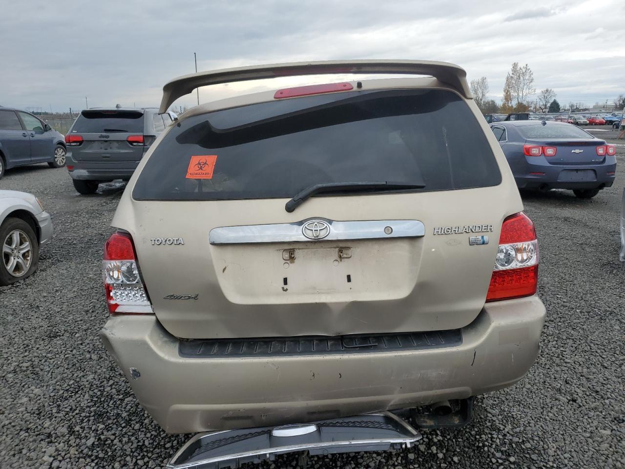 2006 Toyota Highlander Hybrid VIN: JTEEW21A460023003 Lot: 91407325