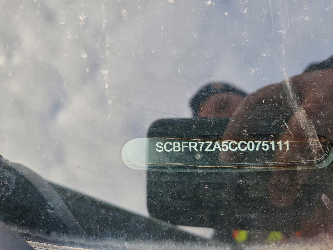 2012 Bentley Continenta VIN: SCBFR7ZA5C075111 Lot: 93879845