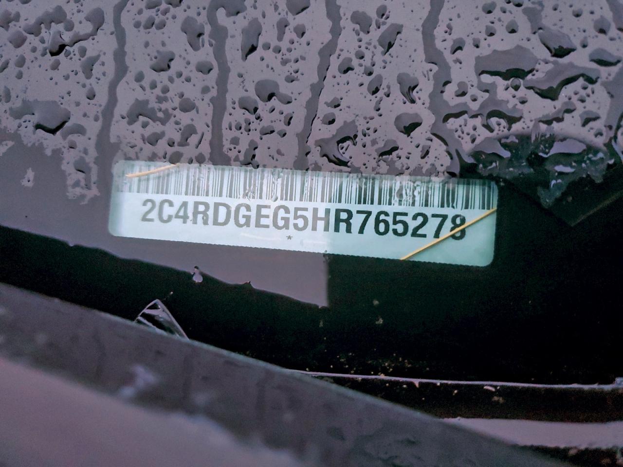 2017 Dodge Grand Caravan Gt VIN: 2C4RDGEG5HR765278 Lot: 94066905