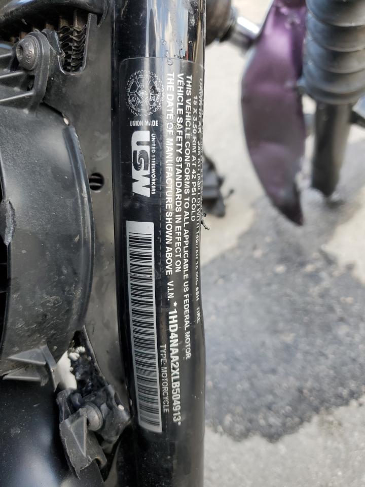 2020 Harley-Davidson Xg500 VIN: 1HD4NAA2XLB504913 Lot: 93073585