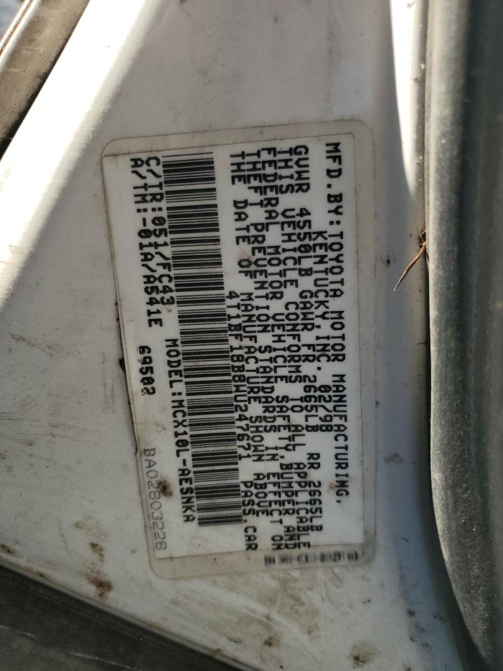 1998 Toyota Avalon Xl VIN: 4T1BF18B8WU247671 Lot: 91354835