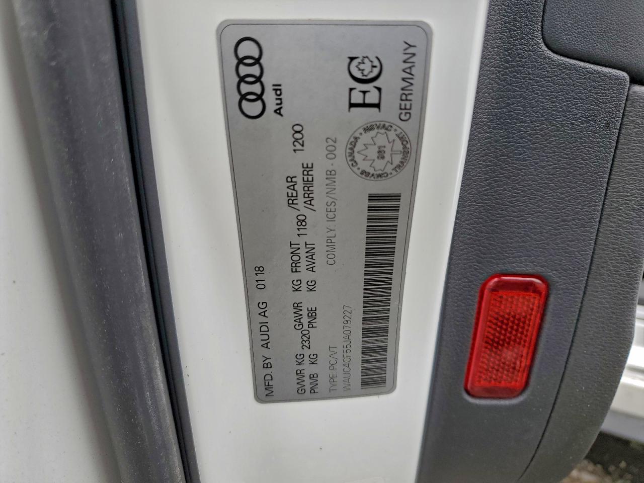 2018 Audi S5 Prestige VIN: WAUC4CF55JA079227 Lot: 94161805