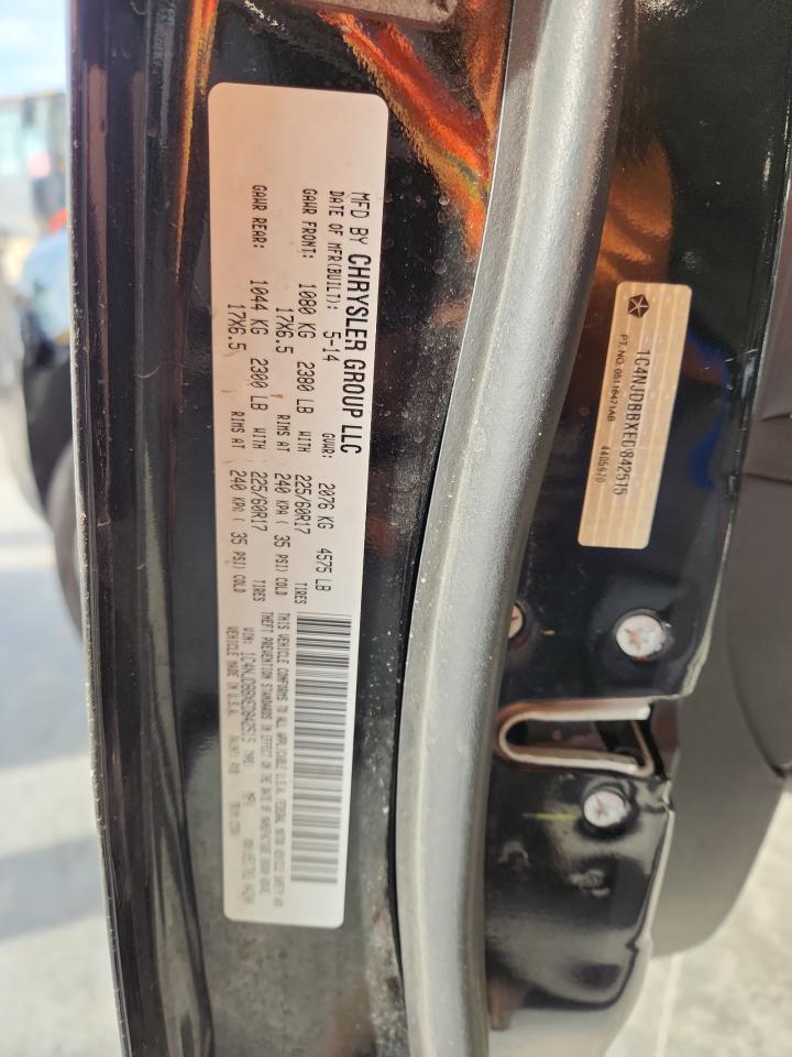 2014 Jeep Compass Sport VIN: 1C4NJDBBXED842515 Lot: 92288555