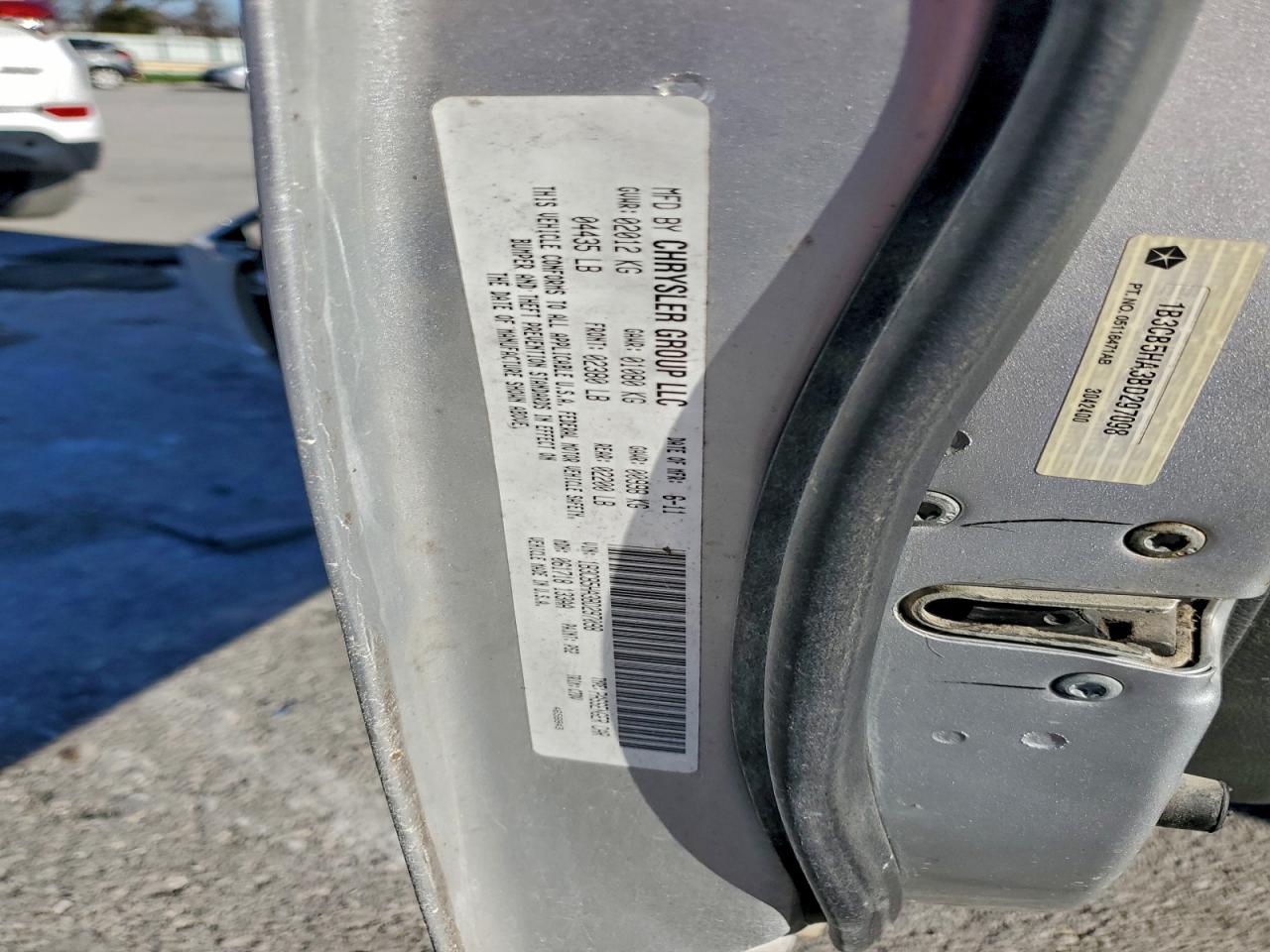 2011 Dodge Caliber Heat VIN: 1B3CB5HA3BD297098 Lot: 94064985