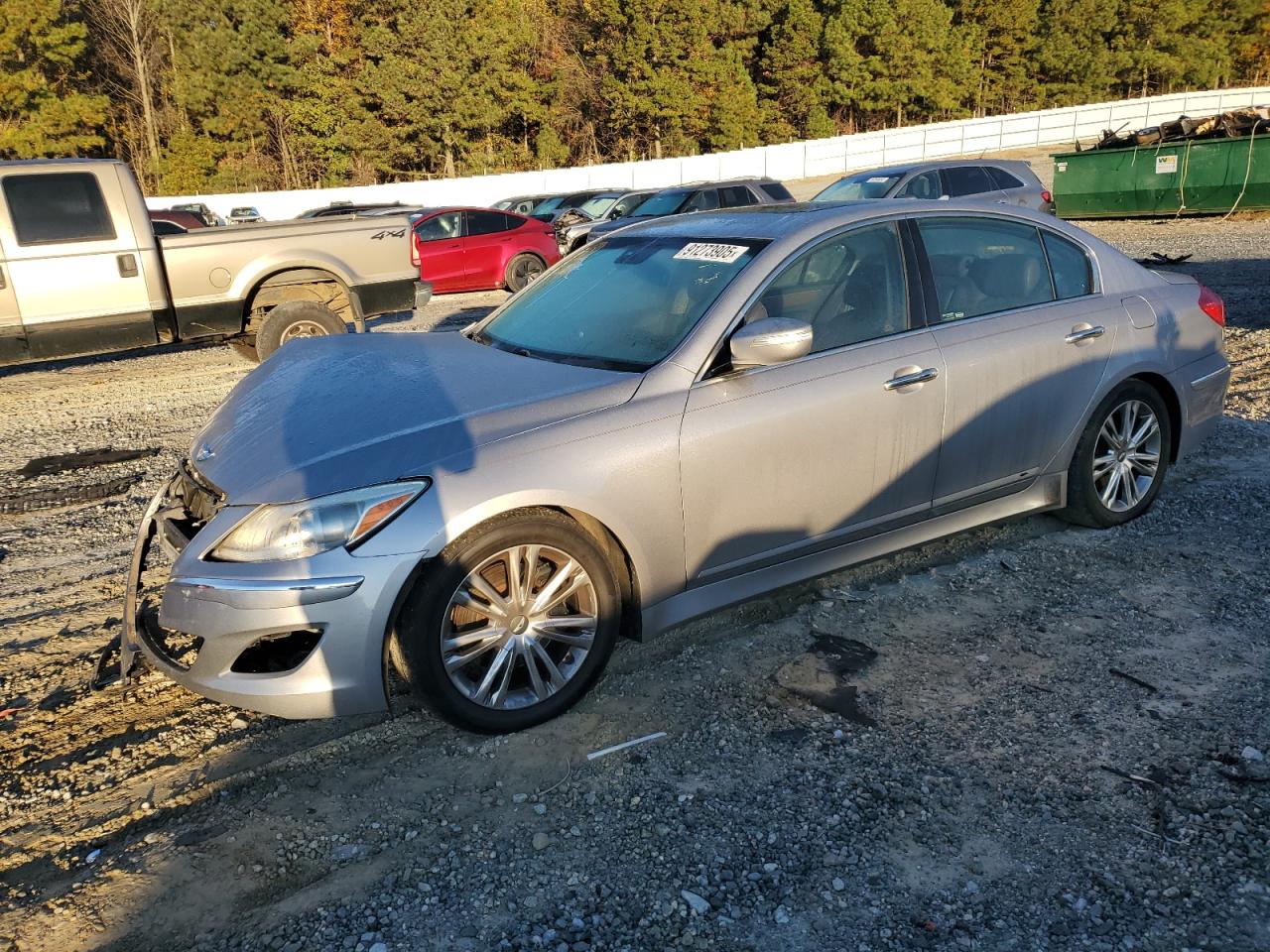 2012 Hyundai Genesis 3.8L VIN: KMHGC4DD9CU160459 Lot: 91273905