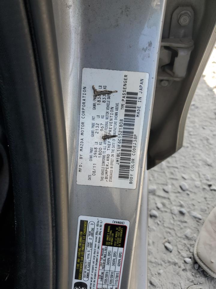 2012 Mazda 3 I VIN: JM1BL1UF6C1521808 Lot: 93409265