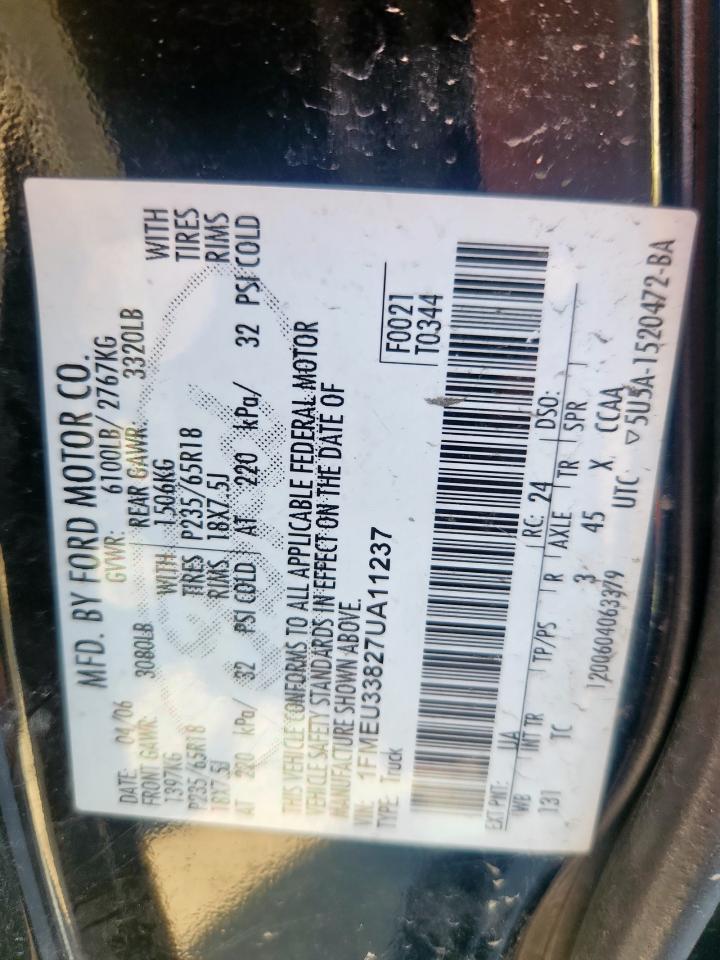 2007 Ford Explorer Sport Trac Limited VIN: 1FMEU33827UA11237 Lot: 91861265