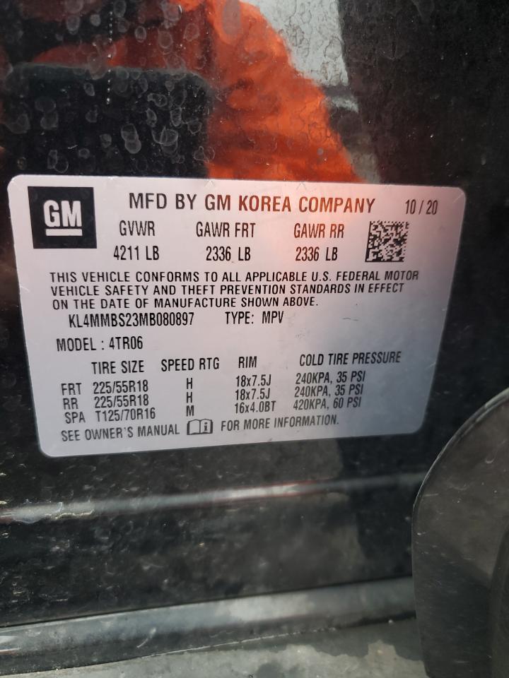 2021 Buick Encore Gx Preferred VIN: KL4MMBS23MB080897 Lot: 93511505