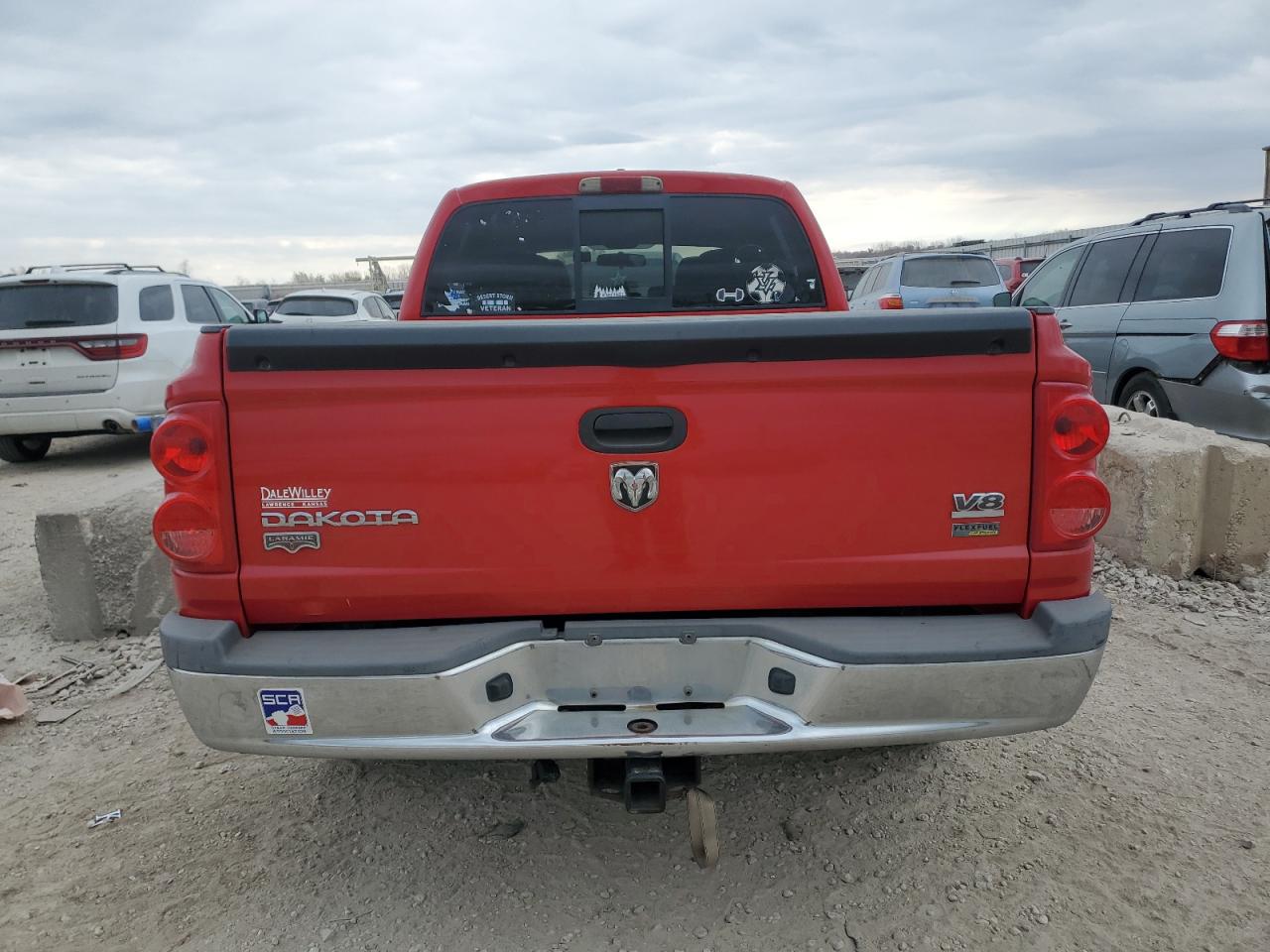 2008 Dodge Dakota Quad Laramie VIN: 1D7HW58N08S602689 Lot: 93004135