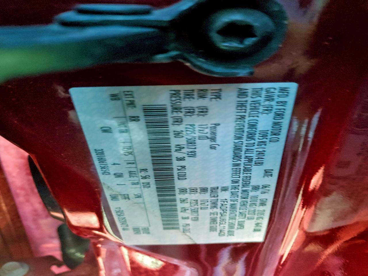 2016 Ford C-Max Se VIN: 1FADP5AU6GL114420 Lot: 94242015