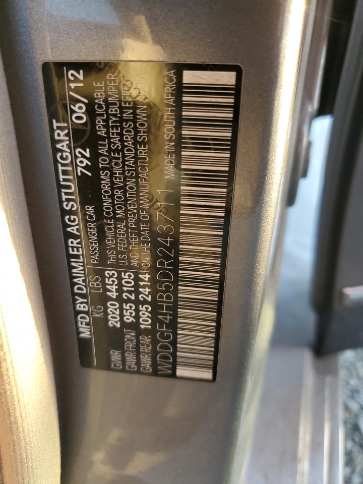 2013 Mercedes-Benz C 250 VIN: WDDGF4HB5DR243711 Lot: 92905265