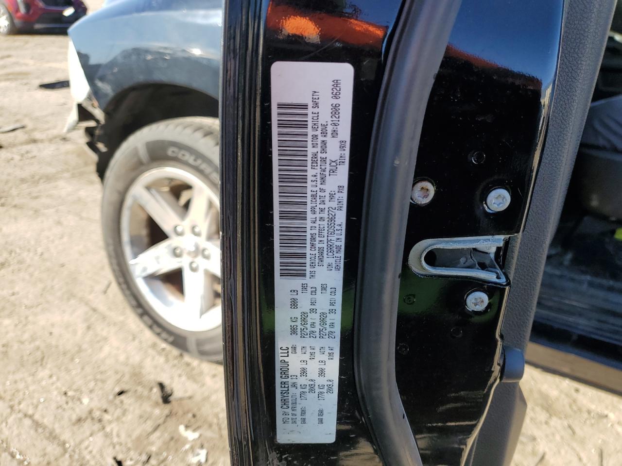 2013 Ram 1500 St VIN: 1C6RR7FT6DS596272 Lot: 92978275