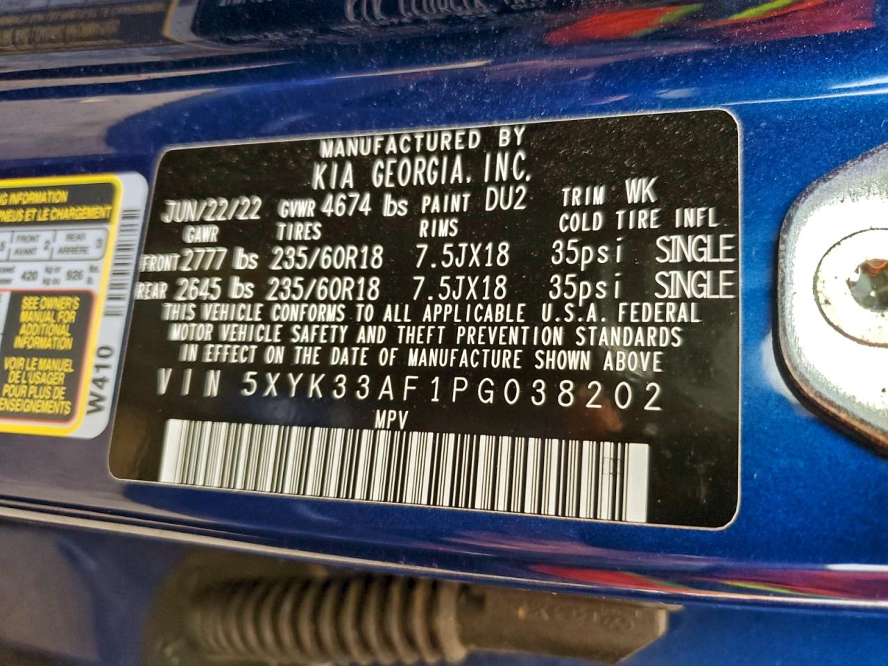 2023 Kia Sportage Ex VIN: 5XYK33AF1PG038202 Lot: 94180695