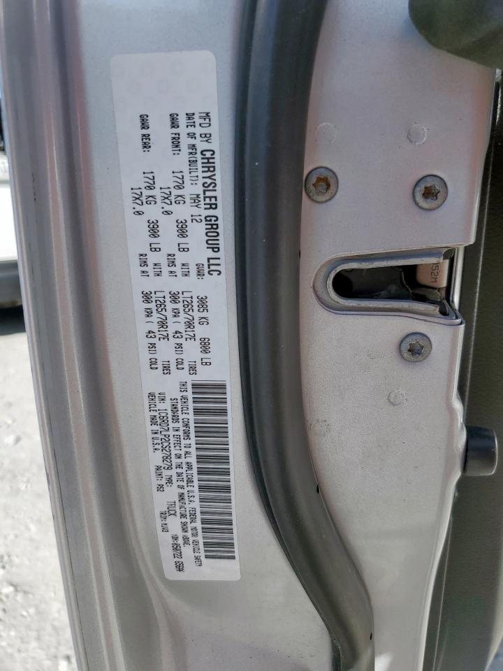 2012 Dodge Ram 1500 Slt VIN: 1C6RD7LP2CS278279 Lot: 92910245