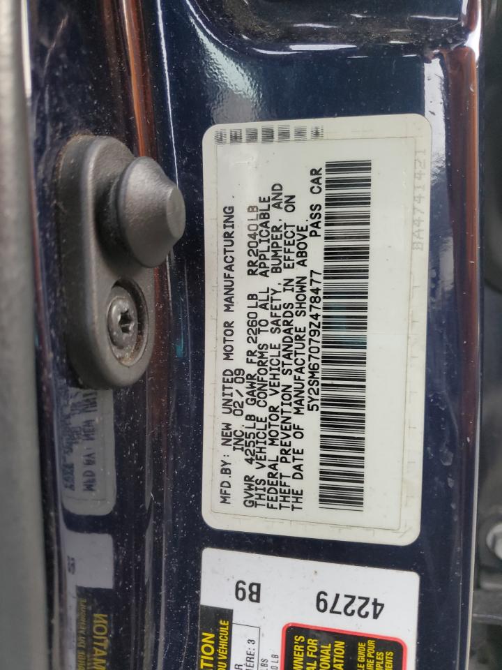 2009 Pontiac Vibe VIN: 5Y2SM67079Z478477 Lot: 90952635