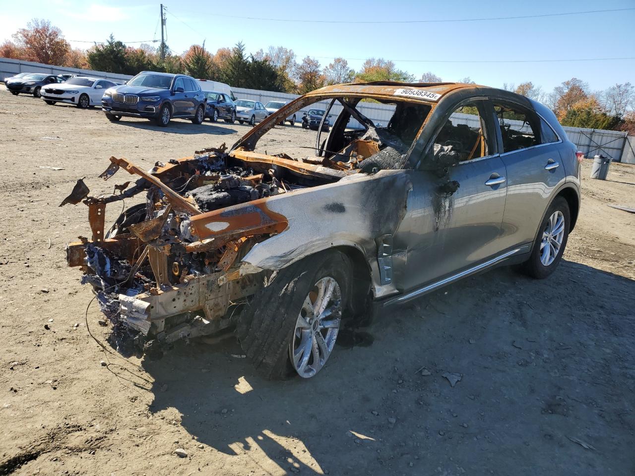 2017 Infiniti Qx70 VIN: JN8CS1MU7HM141070 Lot: 90938345