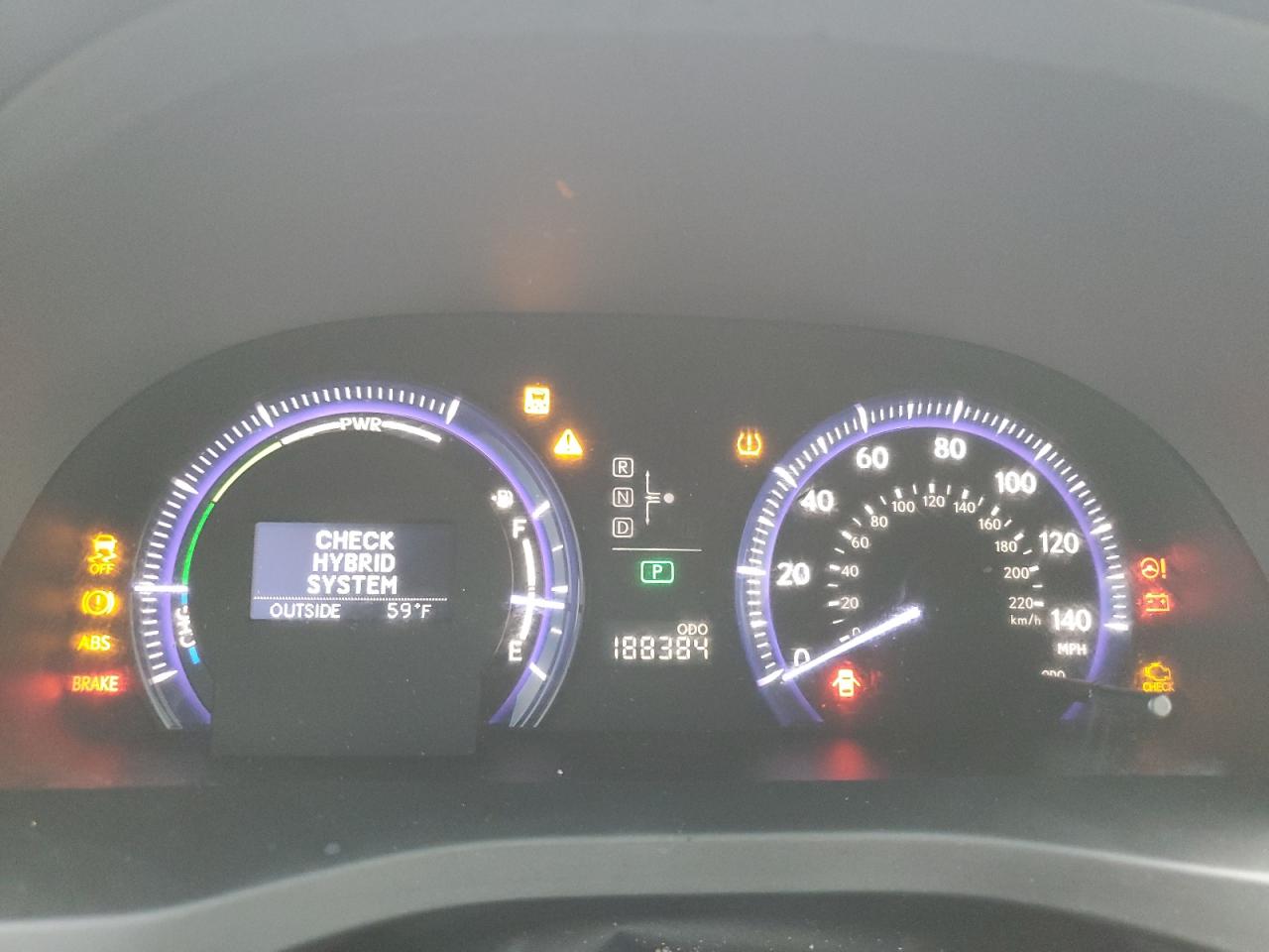 2010 Lexus Hs 250H VIN: JTHBB1BA5A2020585 Lot: 92318885