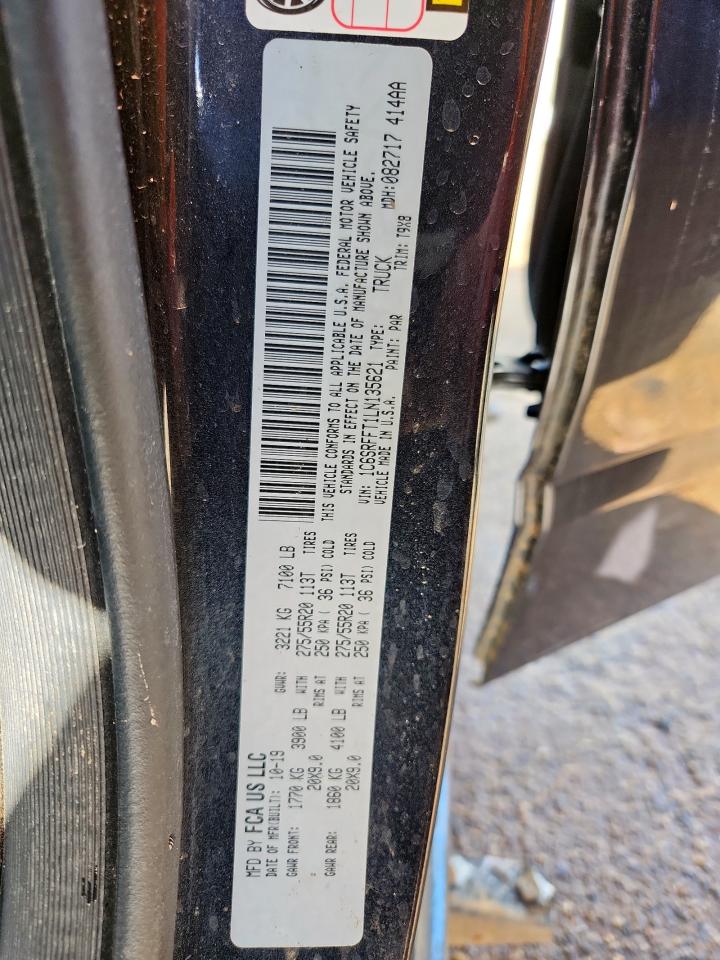 2020 Ram 1500 Big Horn/Lone Star VIN: 1C6SRFFT1LN135621 Lot: 92576545