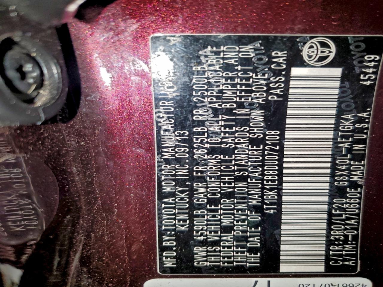 1996 Toyota Avalon Xl VIN: 4T1BF12B6TU131776 Lot: 94396505