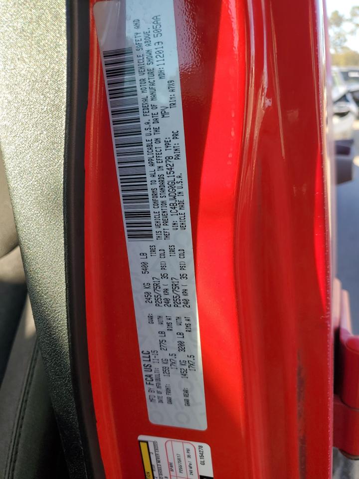 2016 Jeep Wrangler Unlimited Sport VIN: 1C4BJWDG0GL154278 Lot: 93019915