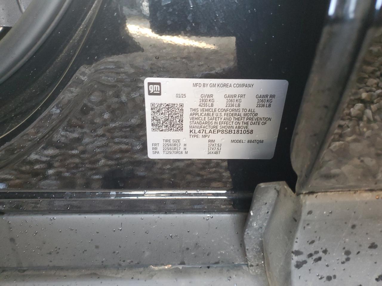 2025 Buick Envista Preferred VIN: KL47LAEP8SB181058 Lot: 93695275