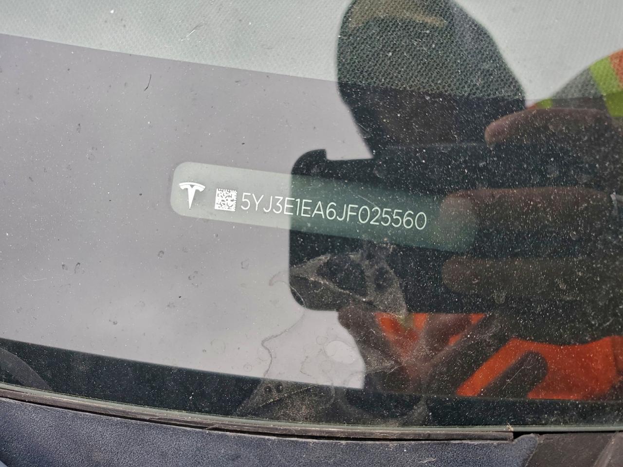 2018 Tesla Model 3 VIN: 5YJ3E1EA6JF025560 Lot: 94386555