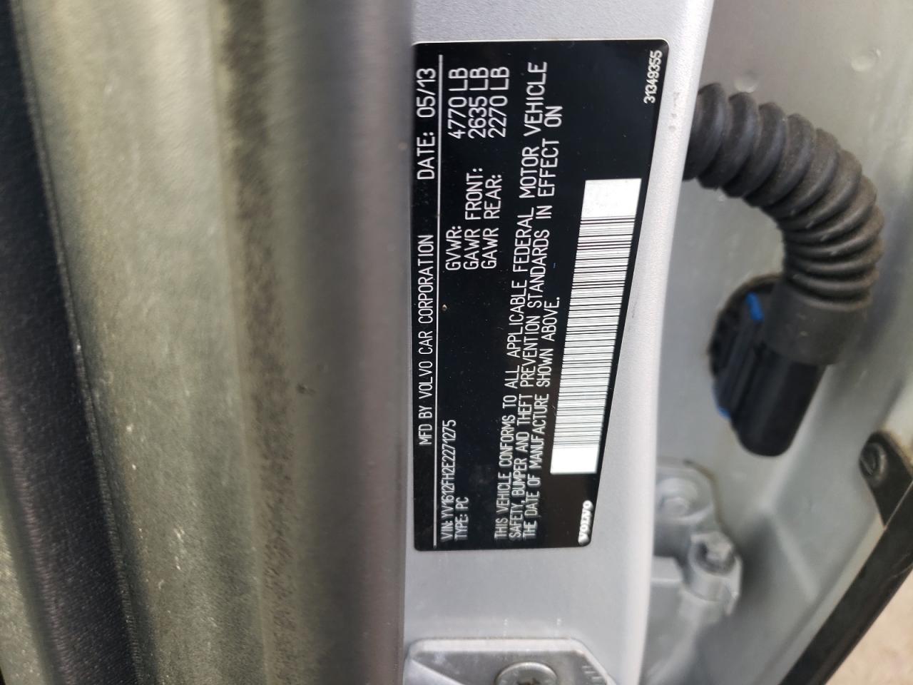 2014 Volvo S60 T5 VIN: YV1612FH2E2271275 Lot: 92779395