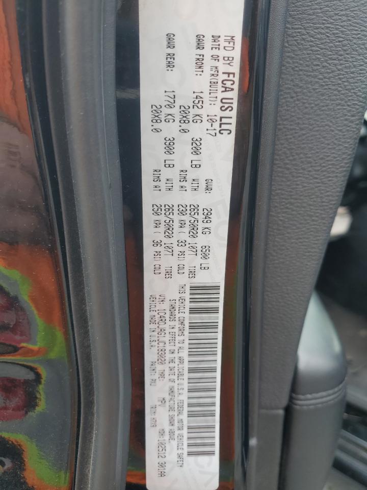 2018 Dodge Durango Sxt VIN: 1C4RDJAG1JC183020 Lot: 93839605