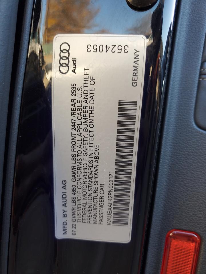 2023 Audi A4 Premium Plus 45 VIN: WAUEAAF42PN002121 Lot: 91356015