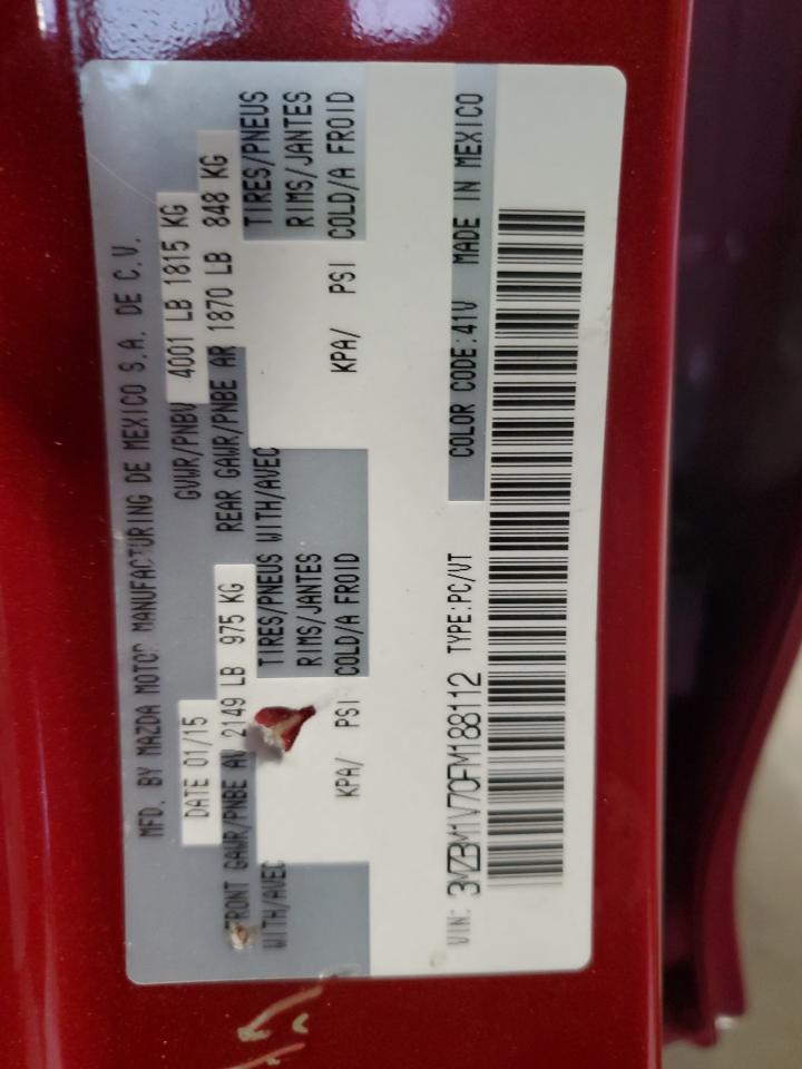 2015 Mazda 3 Touring VIN: 3MZBM1V70FM188112 Lot: 92166425