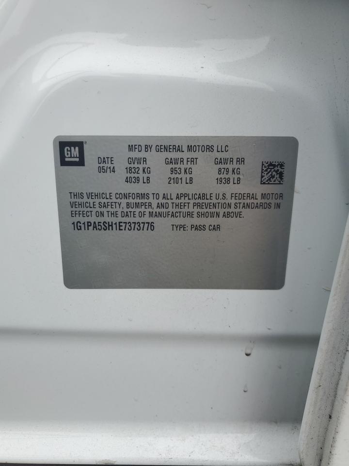 2014 Chevrolet Cruze Ls VIN: 1G1PA5SH1E7373776 Lot: 93684025