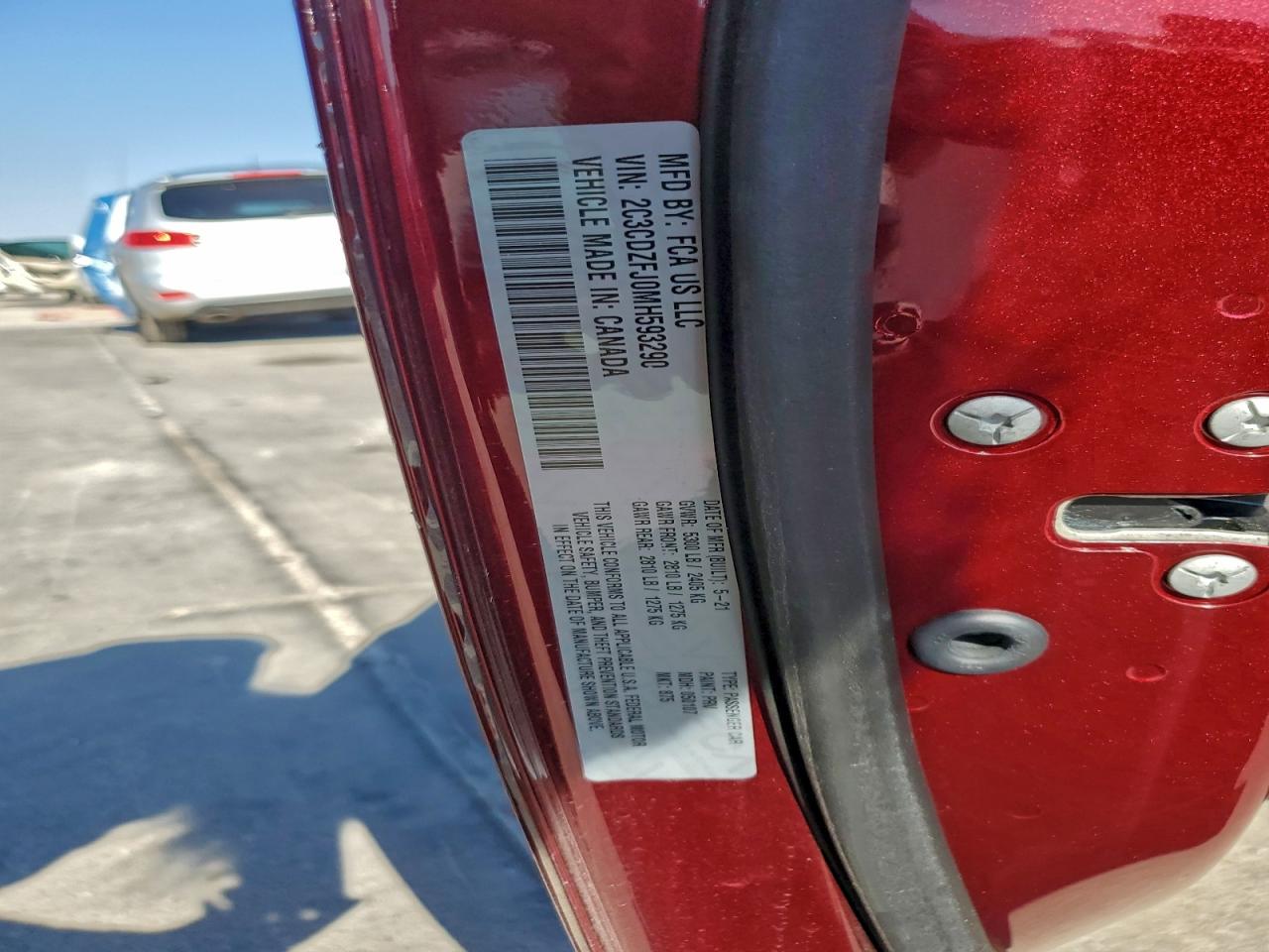 2021 Dodge Challenger R/T Scat Pack VIN: 2C3CDZFJ0MH593290 Lot: 91075915