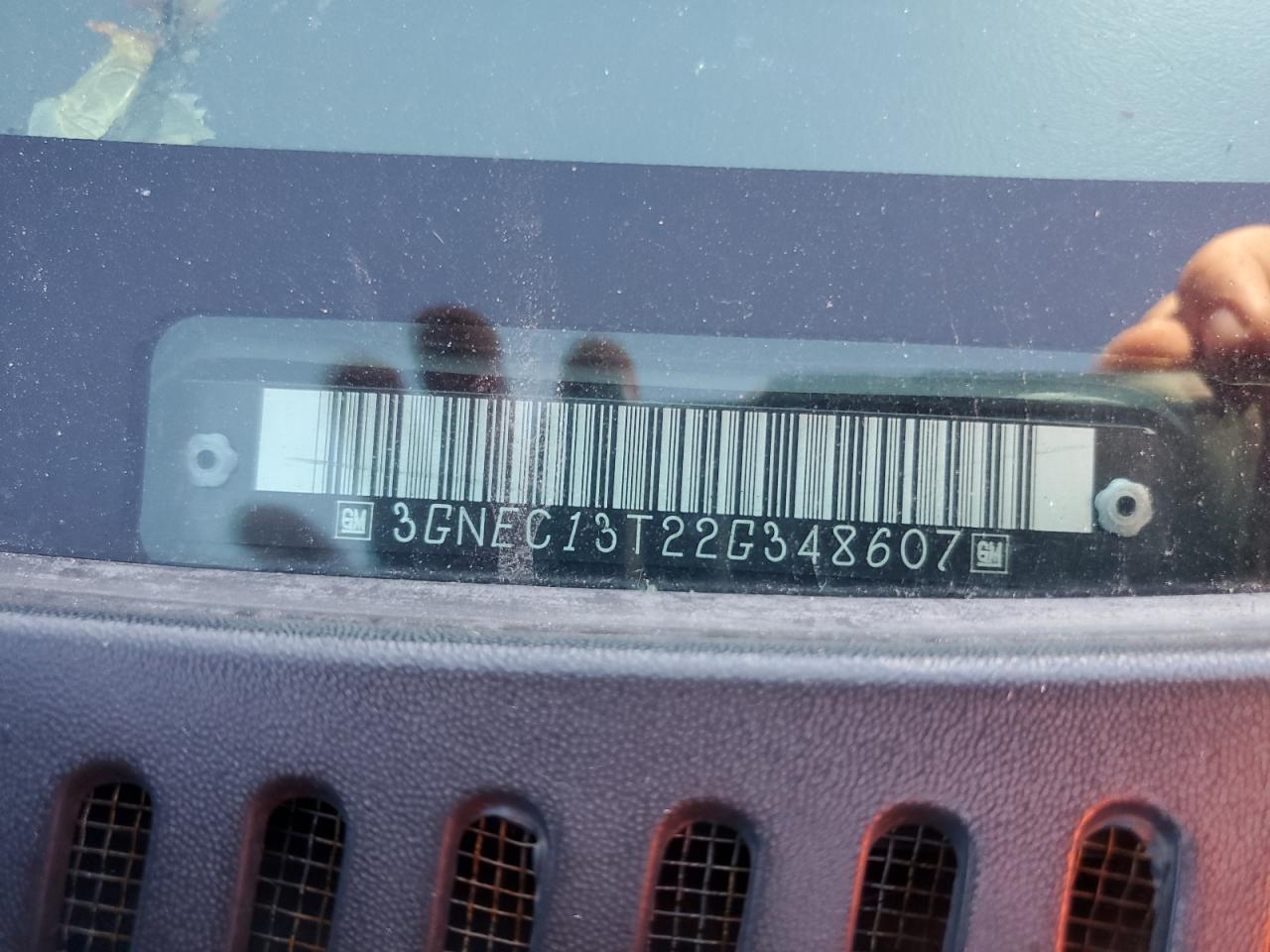 2002 Chevrolet Avalanche C1500 VIN: 3GNEC13T22G348607 Lot: 92399055