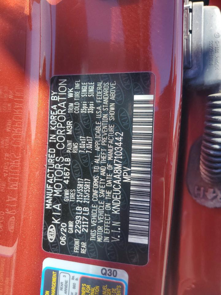 2021 Kia Seltos S VIN: KNDEUCAA8M7103442 Lot: 91327365