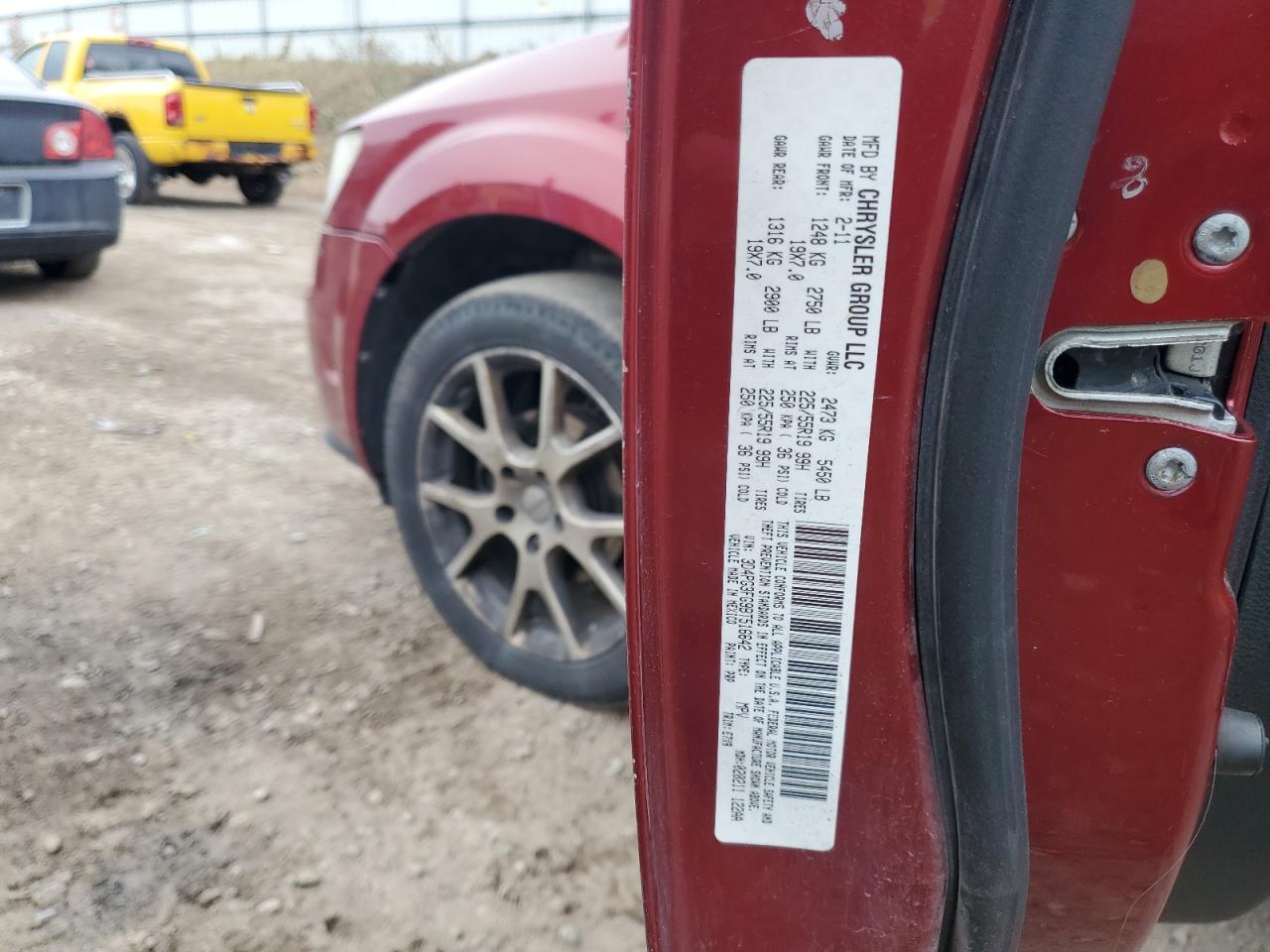 2011 Dodge Journey Crew VIN: 3D4PG3FG9BT516642 Lot: 92093845