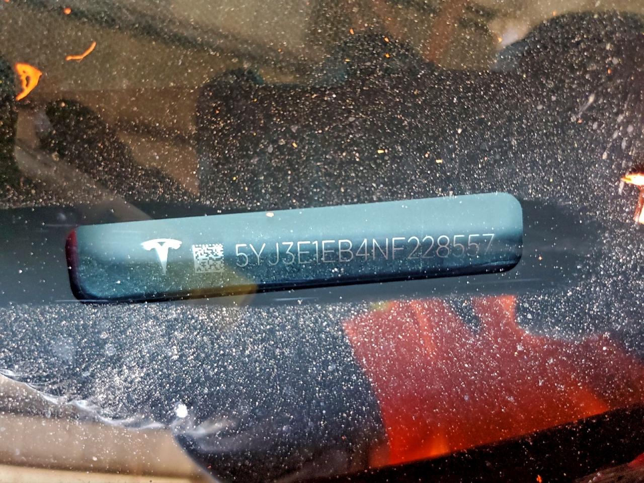 2022 Tesla Model 3 VIN: 5YJ3E1EB4NF228557 Lot: 93748245