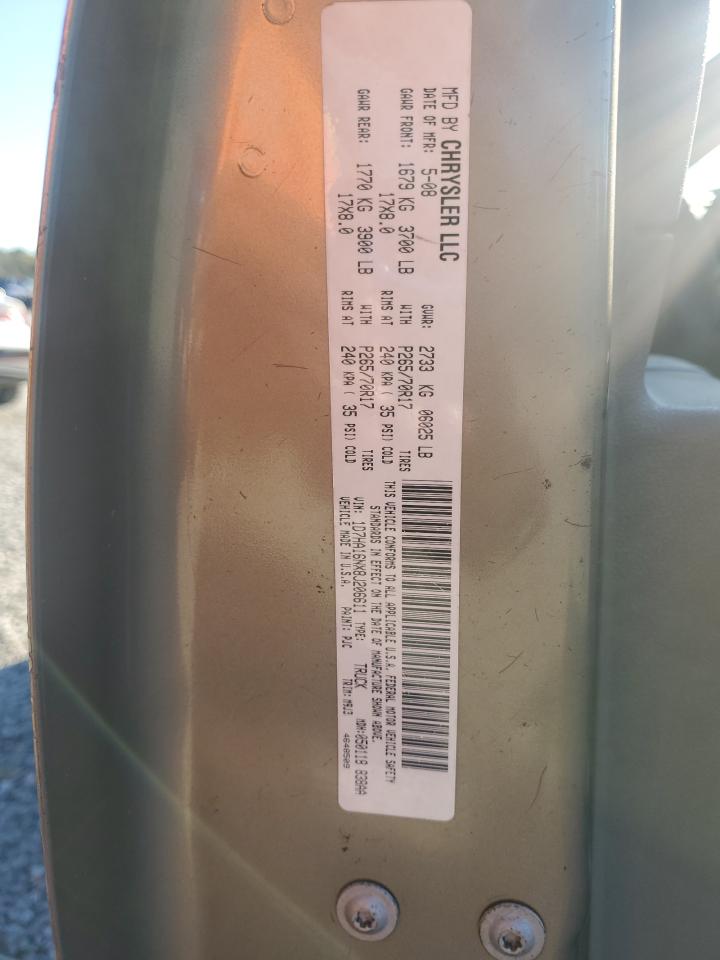 2008 Dodge Ram 1500 St VIN: 1D7HA16NX8J206611 Lot: 91086785