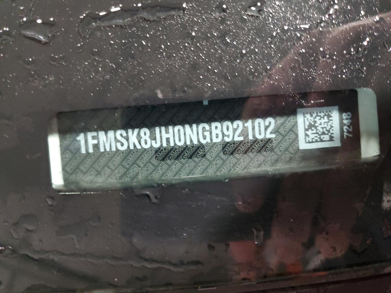 2022 Ford Explorer Timberline VIN: 1FMSK8JH0NGB92102 Lot: 93101525