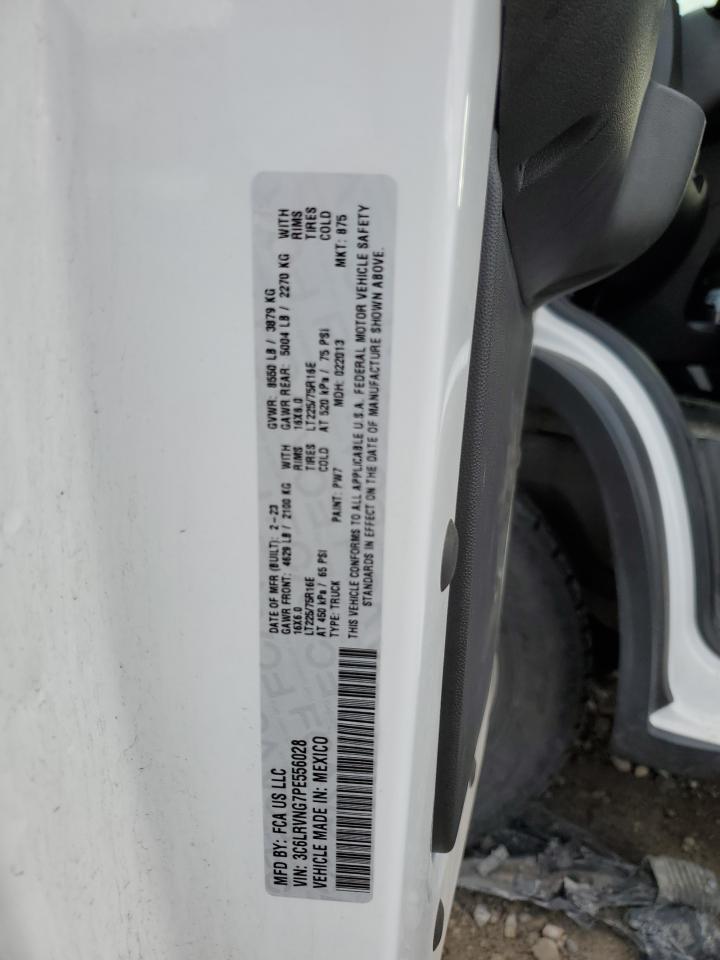 2023 Ram Promaster 1500 Delivery Van VIN: 3C6LRVNG7PE556028 Lot: 93187165