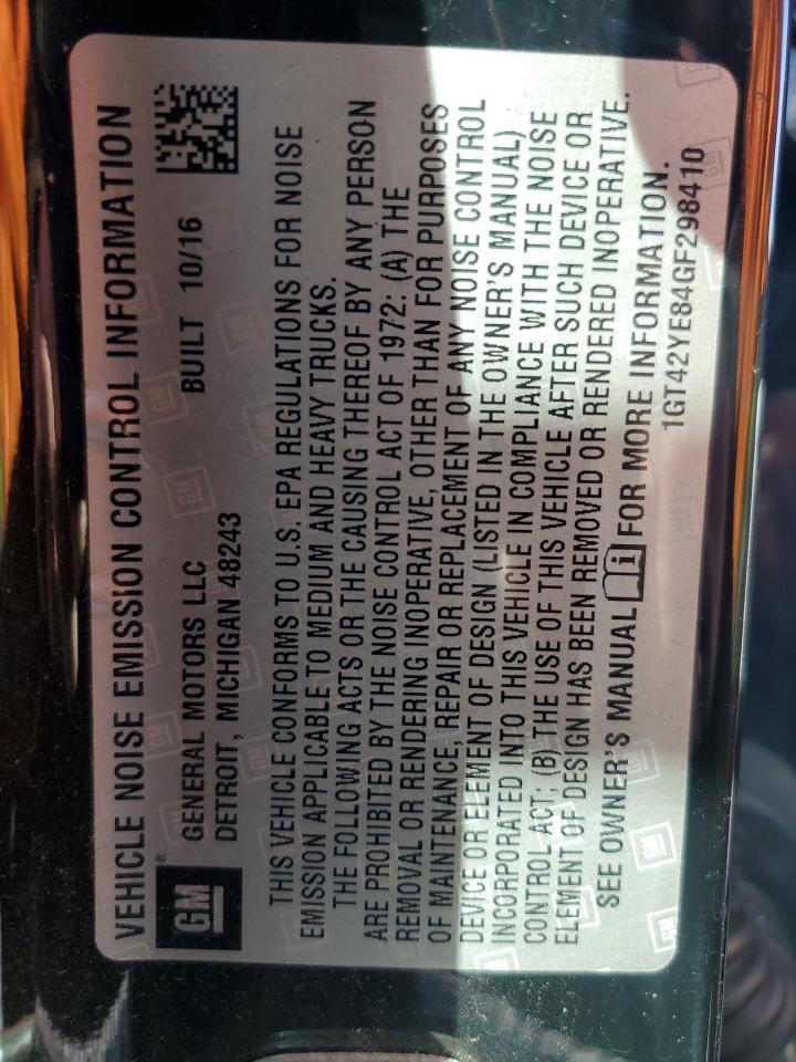 2016 GMC Sierra K3500 Denali VIN: 1GT42YE84GF298410 Lot: 90737185