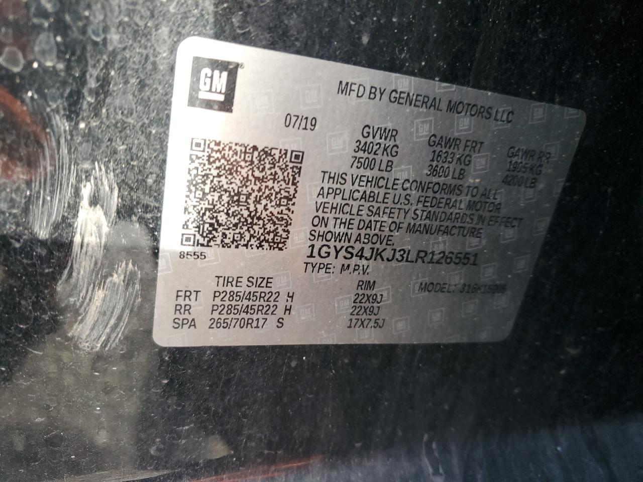 2020 Cadillac Escalade Esv Premium Luxury VIN: 1GYS4JKJ3LR126551 Lot: 91387295