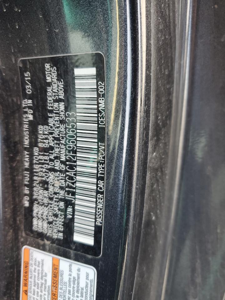 2015 Subaru Brz 2.0 Limited VIN: JF1ZCAC12F9606533 Lot: 91023555