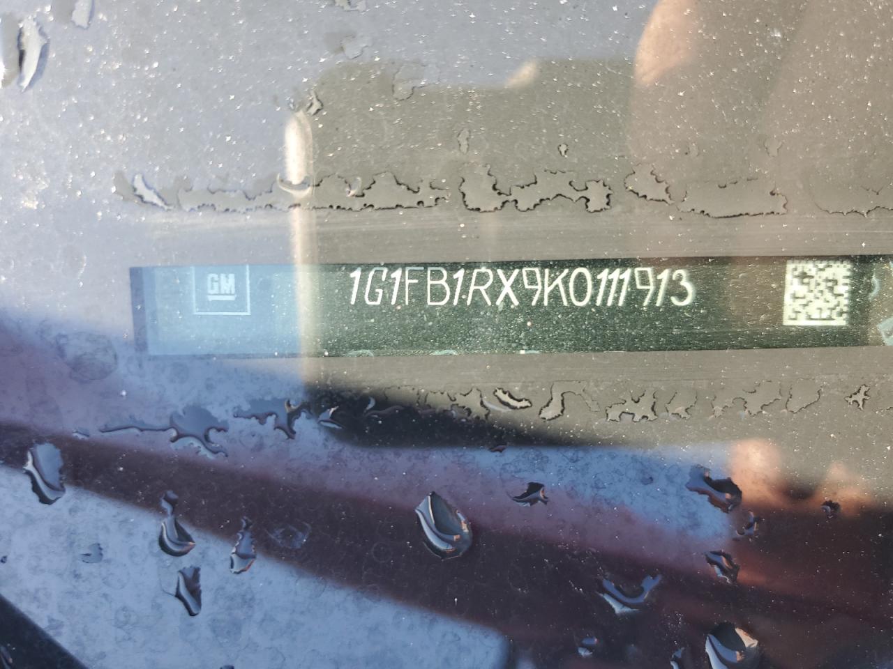 2019 Chevrolet Camaro Ls VIN: 1G1FB1RX9K0111913 Lot: 92624605