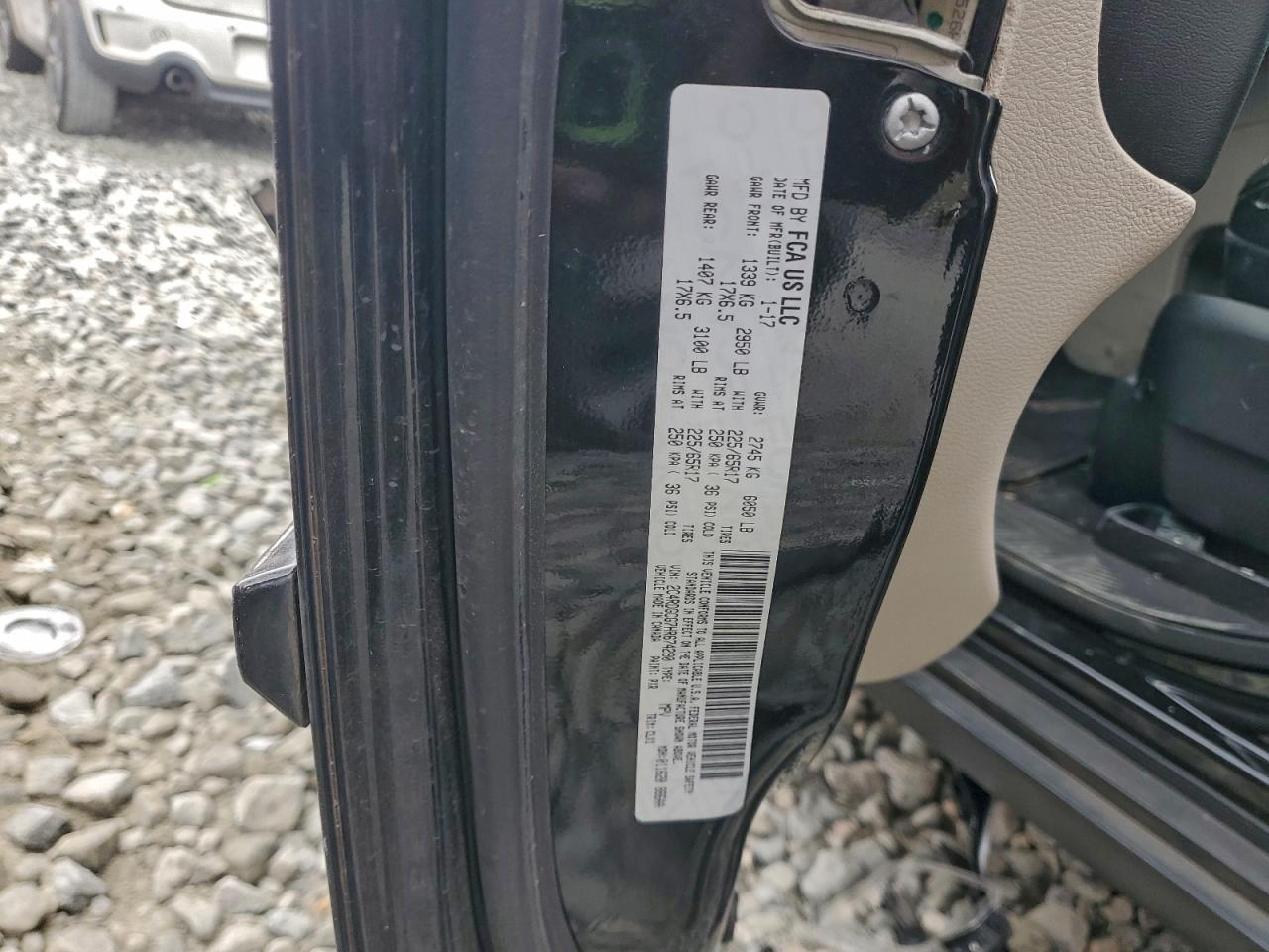 2017 Dodge Grand Caravan Sxt VIN: 2C4RDGCG7HR674290 Lot: 93762135