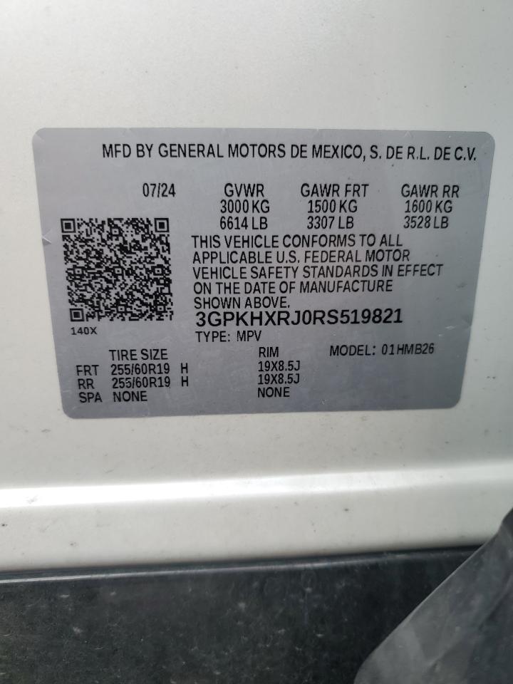 2024 Honda Prologue Tour VIN: 3GPKHXRJ0RS519821 Lot: 90372125