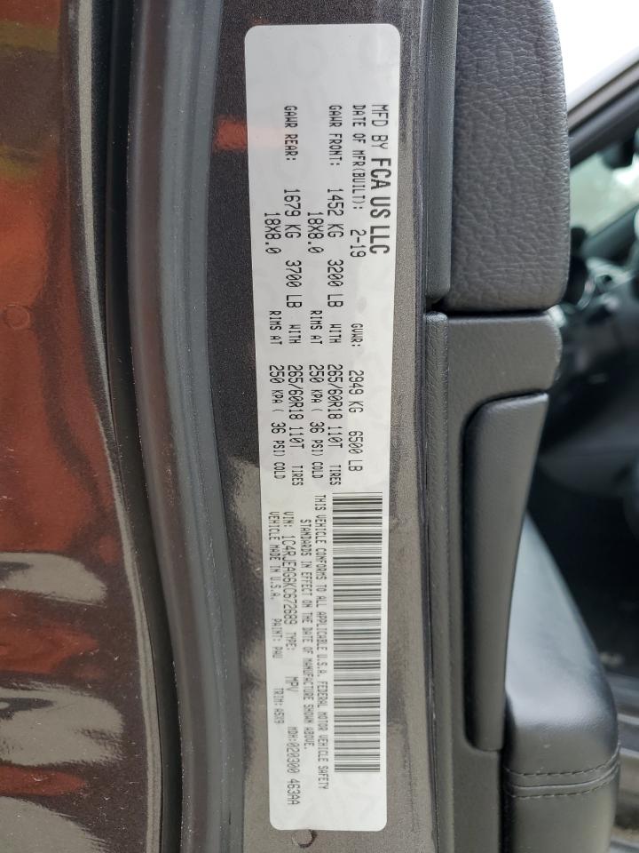 2019 Jeep Grand Cherokee Laredo VIN: 1C4RJEAG6KC672689 Lot: 93481765