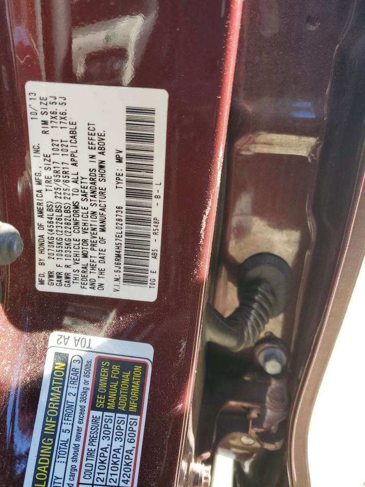 2014 Honda Cr-V Ex VIN: 5J6RM4H57EL028736 Lot: 91695575